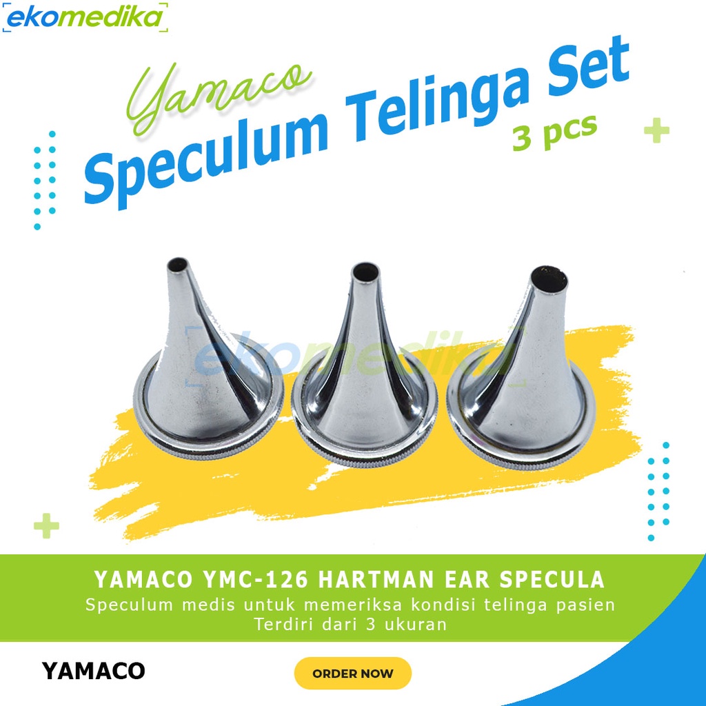 Hartman Ear Specula Set – Chrome Plated, Round Shape, 4 Sizes (4mm, 5mm, 6mm, 7mm) By SURGICALUSA