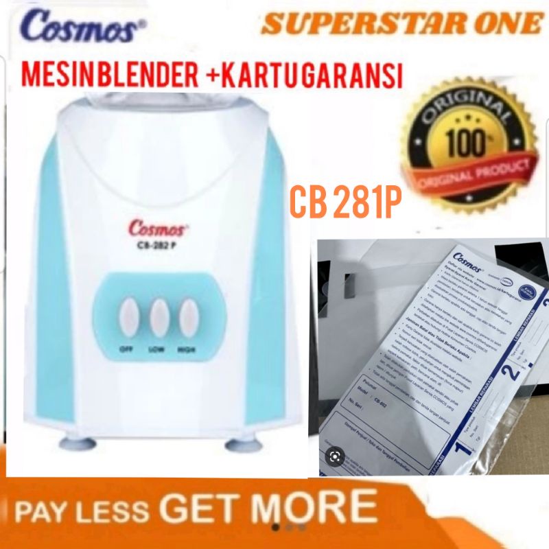 Jual mesin blender cosmos cb281p, cb 282p 100%asli original
