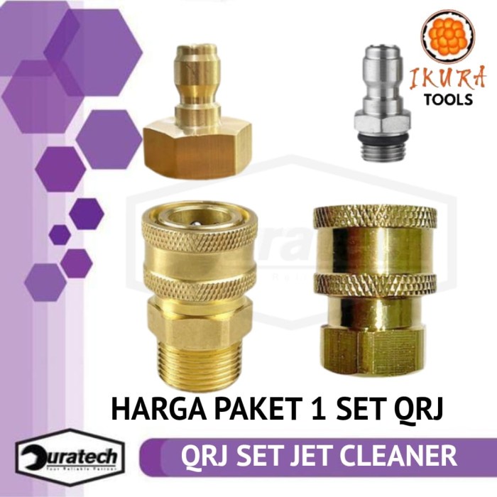 Jual Paket Qrj Mesin Ke Selang Ke Gun Jet Cleaner Quick Release Adaptor