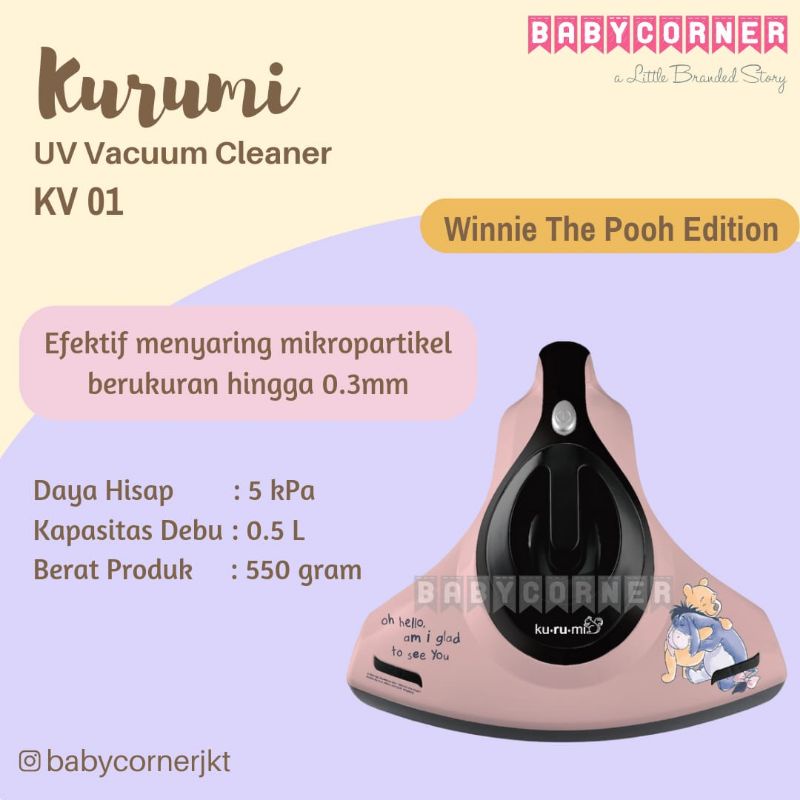 Jual NEW FITUR ! KURUMI KV 01 UV VACUUM CLEANER SEDOT TUNGAU SEDOT DEBU