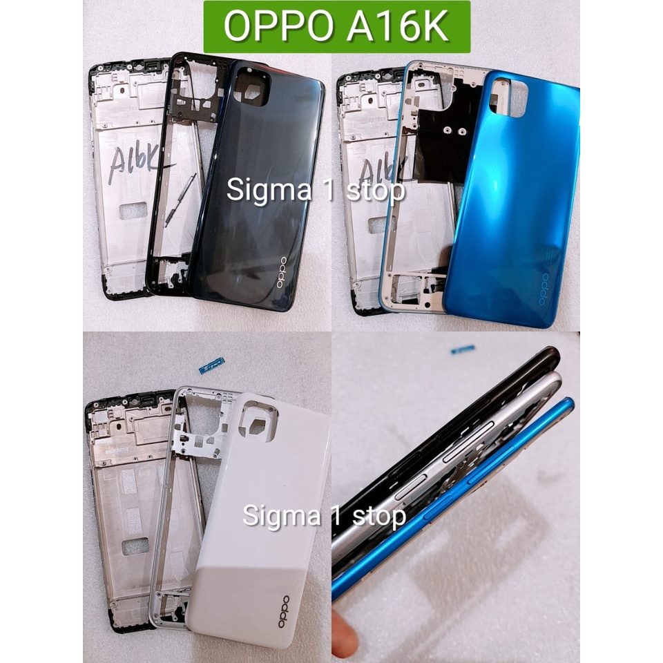 Jual OPPO A16K HOUSING BACK DOOR FRAME LCD MIDDLE BEZEL TULANG TENGAH ...
