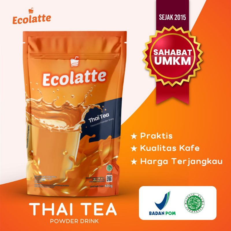 Jual ECOLATTE 500GR VARIAN TEA DAN FRUIT TEA PREMIUM POWDER EX CHOLATTE ...