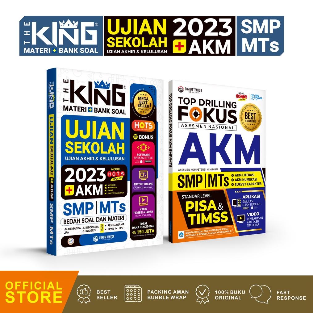 Jual Promo - Buku Ujian Sekolah Dan Akm Smp 2023 The King Materi Bank ...