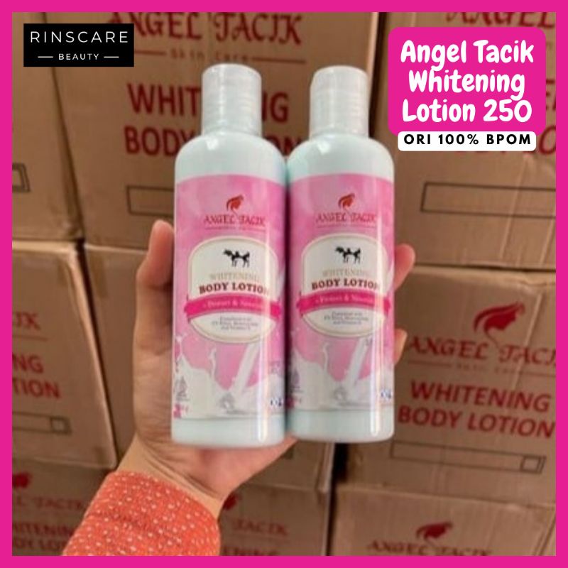 Jual [RSCR] Body Lotion Angel Tacik Whitening Pemutih Badan BPOM 250gr