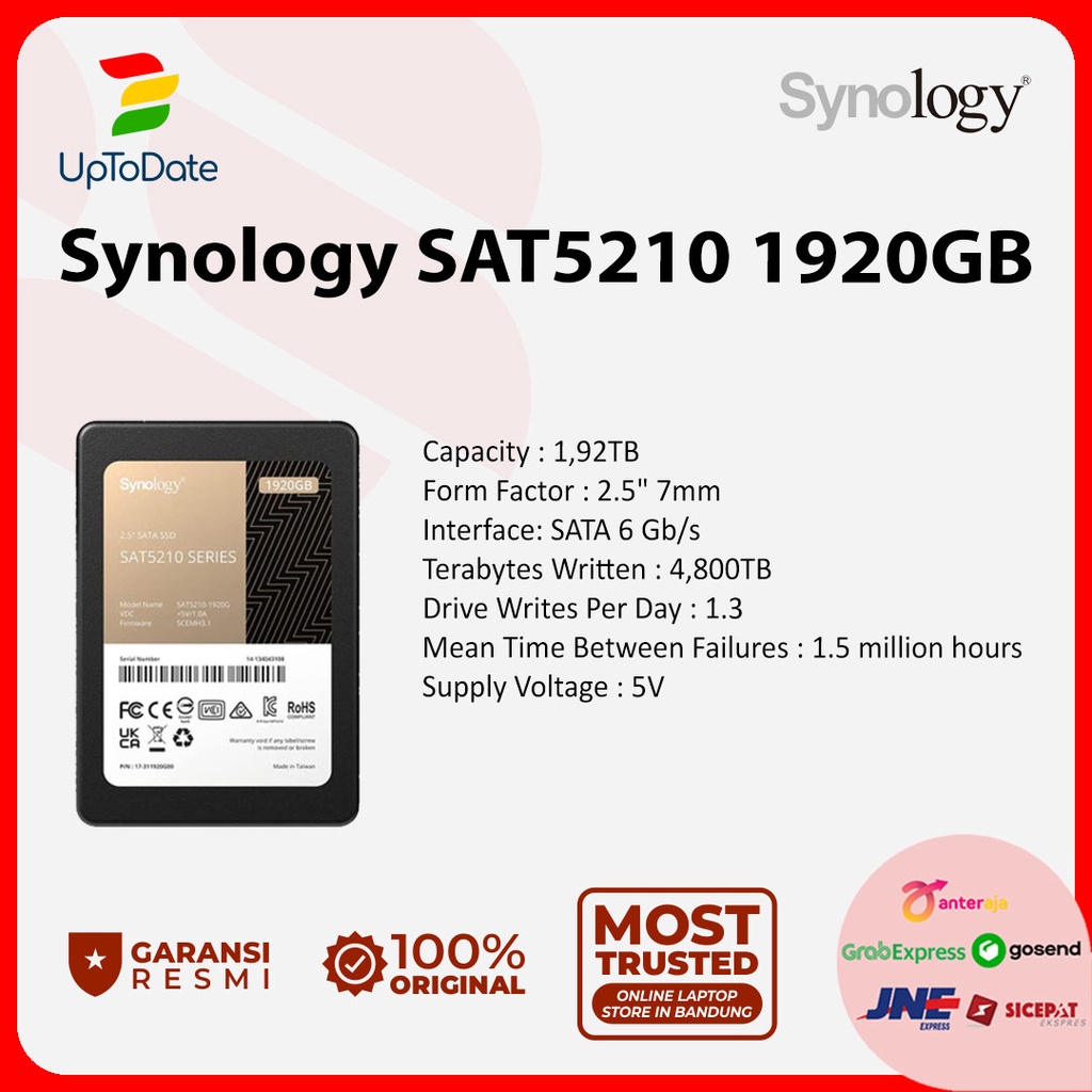 DISCO DE ESTADO SOLIDO SYNOLOGY SAT5210-7000G SSD 2.5 7TB SATA 6GB/S