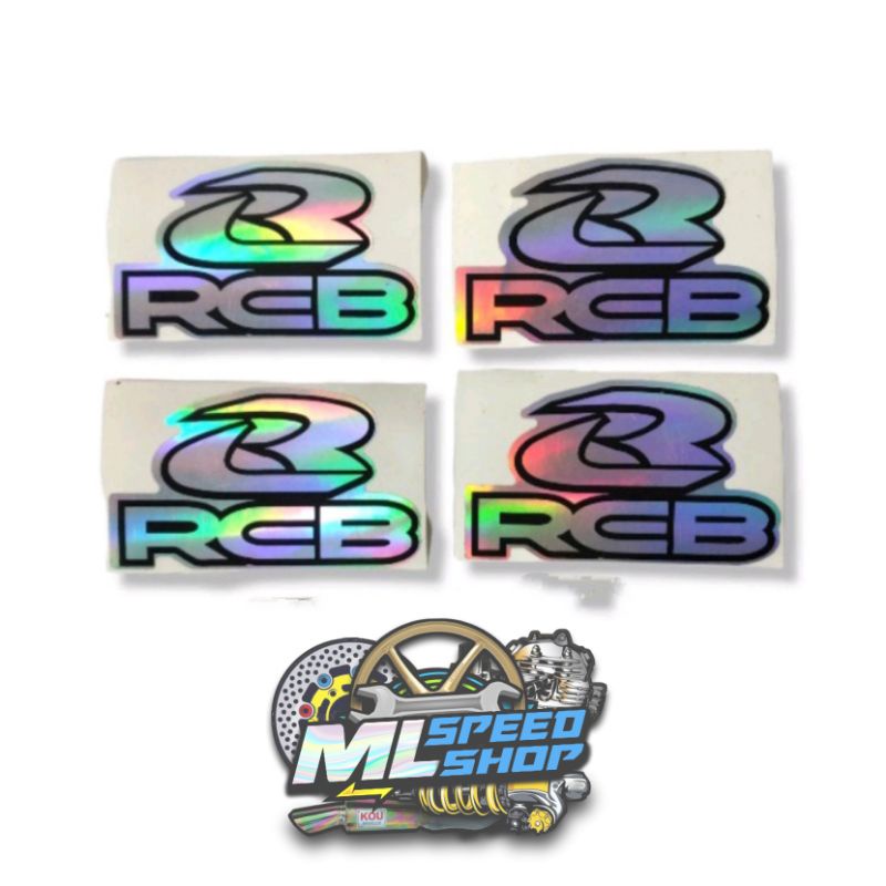 Jual Sticker rcb hologram sticker shock belakang rcb hologram harga per ...