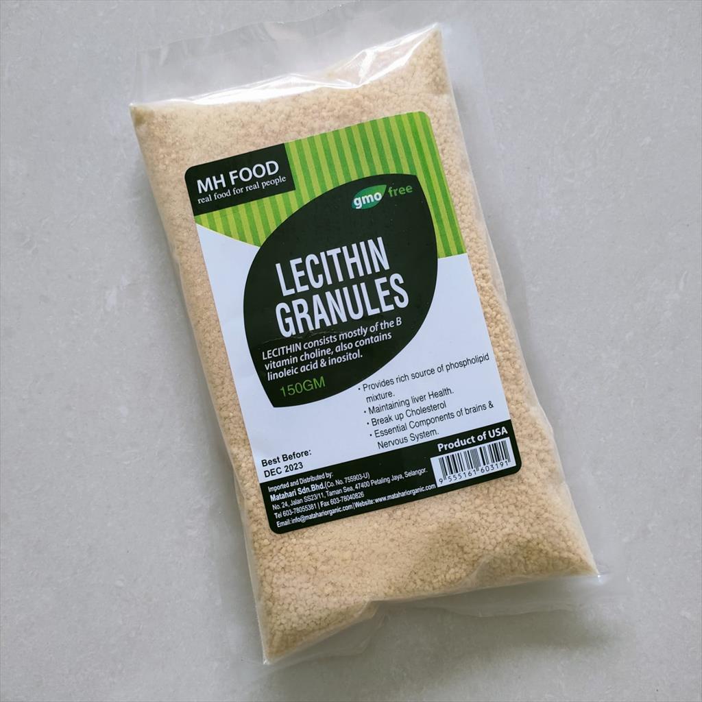 Jual Lecithin Granules Premium GMO Free 150 gr ( Lesitin ) MH Food Shopee Indonesia