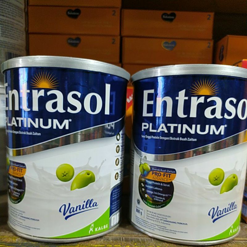 Jual Entrasol Platinum Vanila Coklat 800gr | Shopee Indonesia