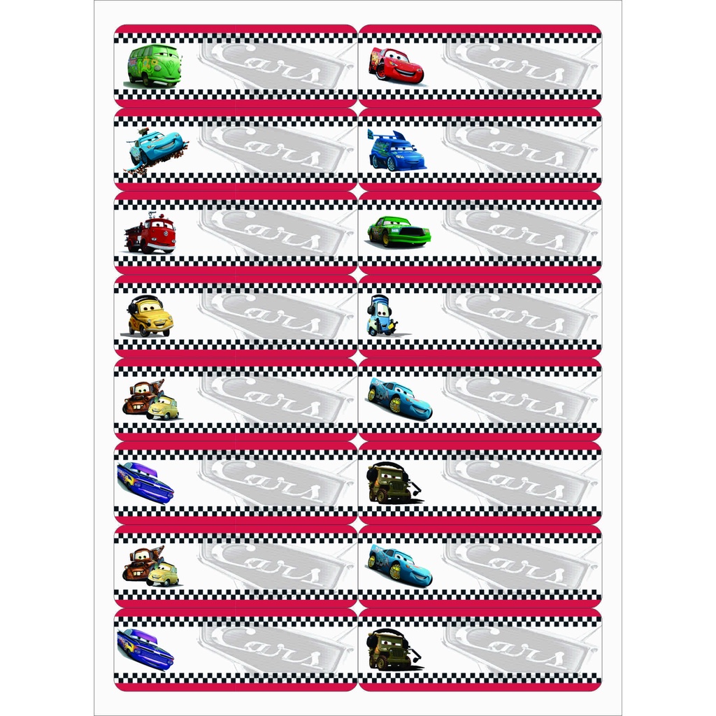 Jual Stiker Label Nama Anak, Kode Cars Shopee Indonesia