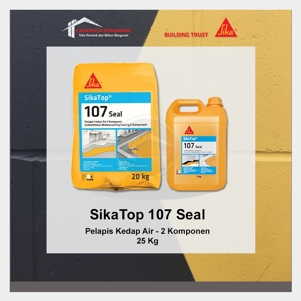 Jual SikaTop 107 Seal AB - Waterproofing Semen Pelapis Anti Bocor 25kg ...