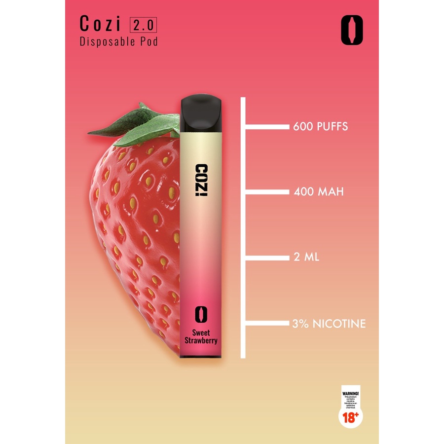 Jual Cozi Pod 2.0 Cozy 3% Nic 600 Puffs 400mah Disposable Pods System ...