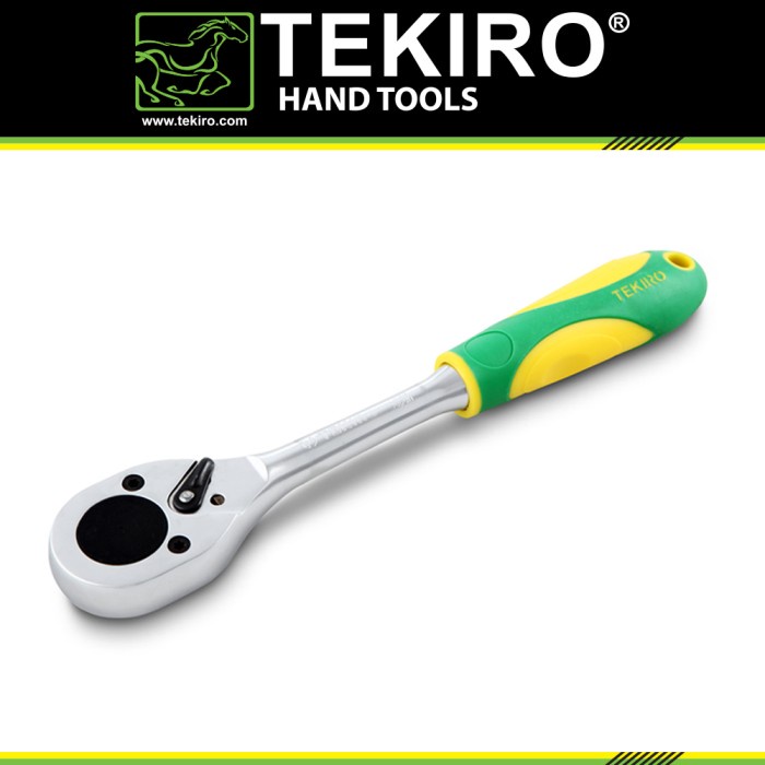 Jual Tekiro 1/2 Inch Ratchet Handle Hijau Kuning / Gagang Rachet ...
