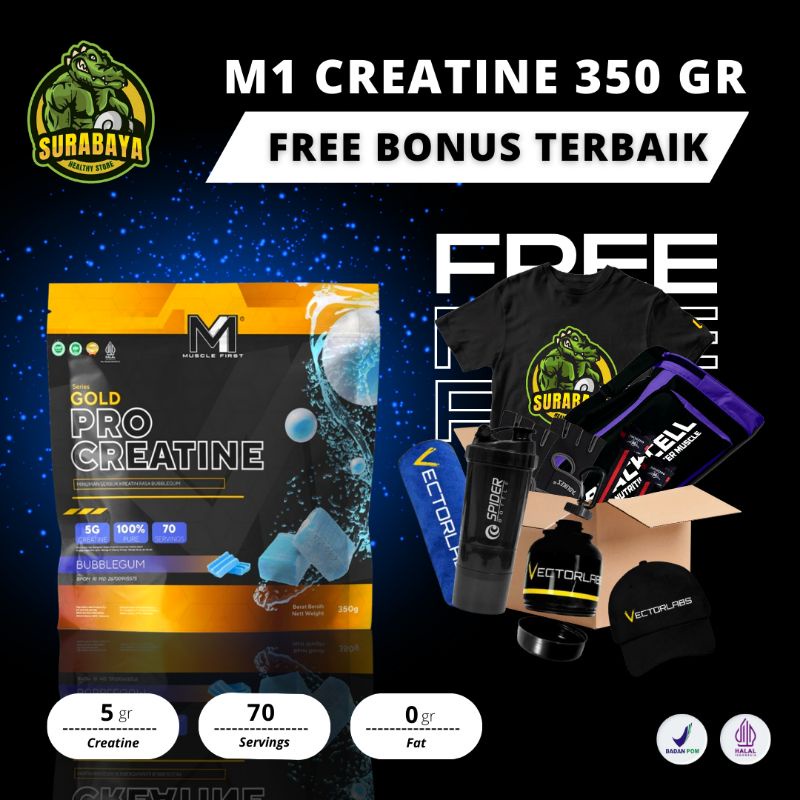 Jual Muscle First M1 Gold Pro Creatine 360 Gram Creatine Monohydrate