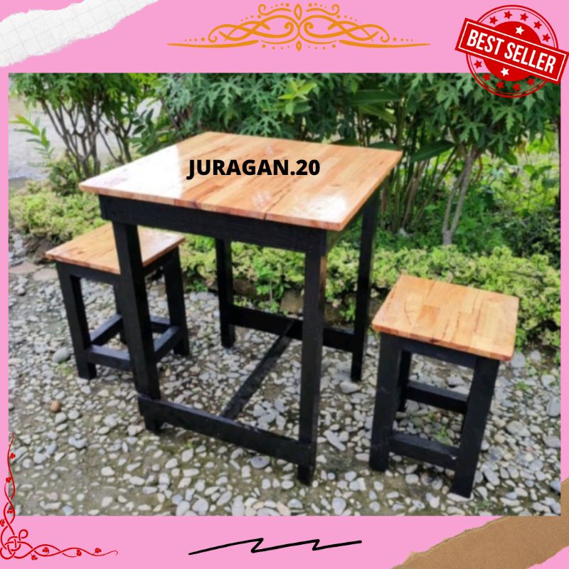 Jual Meja Dan Kursi Cafe Kursi Makan Kursi Bangku Kayu | Shopee Indonesia