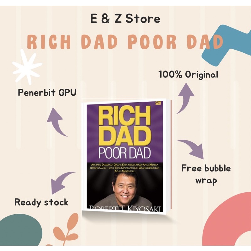 Jual Buku Rich Dad Poor Dad Robert T Kiyosaki Shopee Indonesia