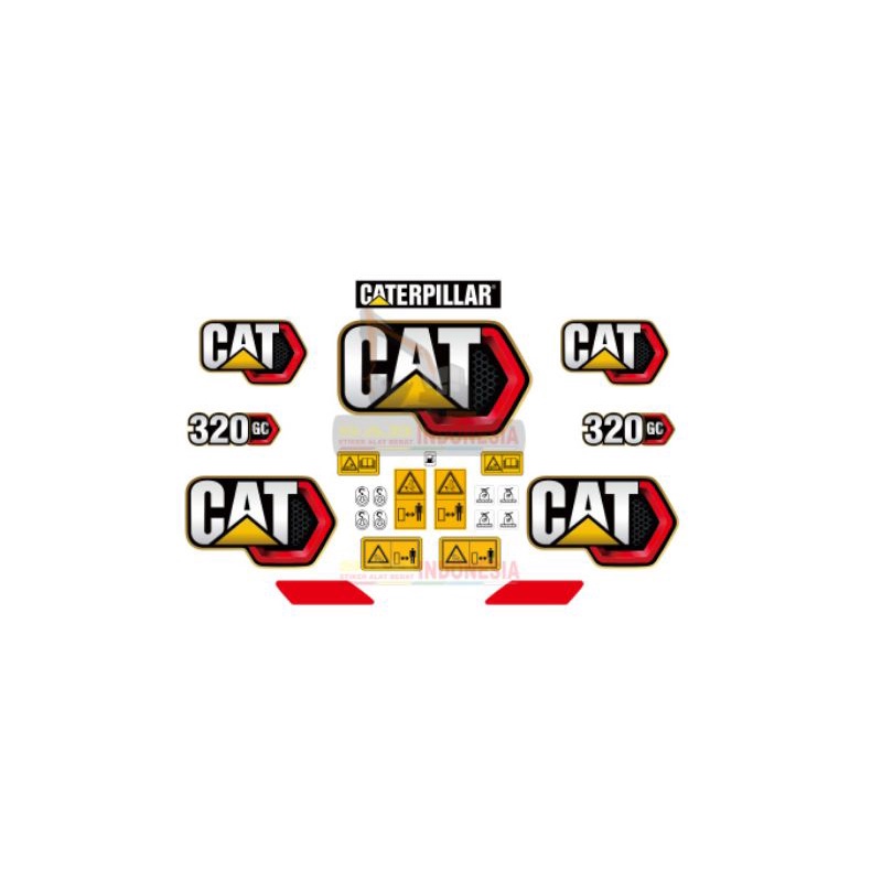 Jual Stiker Excavator CATERPILLAR CAT 320 GC | Shopee Indonesia