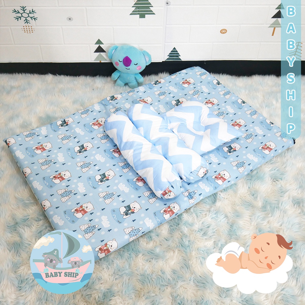 Jual Matras Kasur Bayi Jumbo Set Bantal Guling Bayi Free Tas Mika