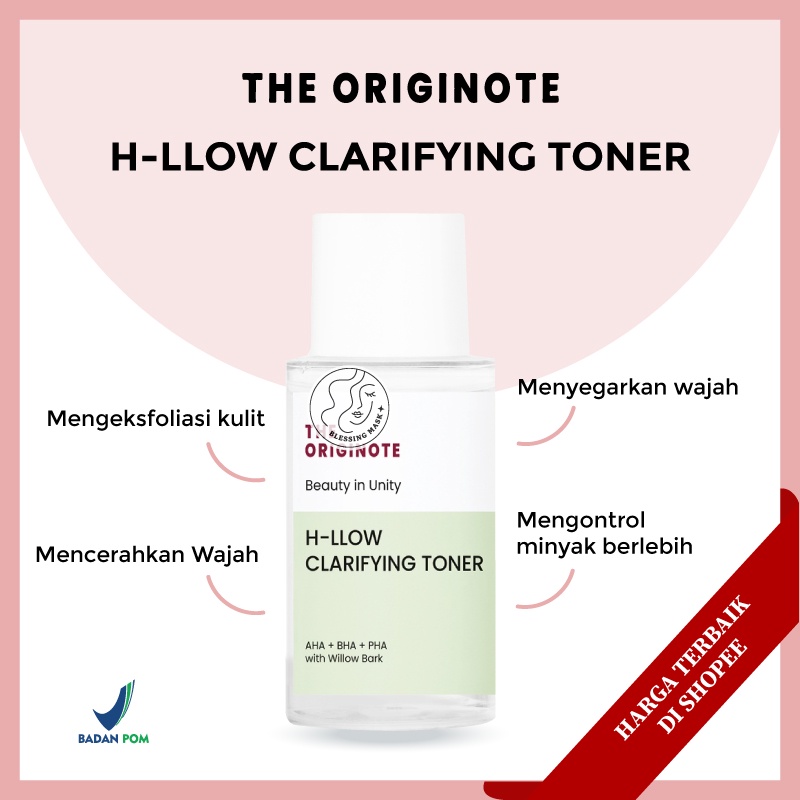 Jual The Originote H-llow Clarifying Toner 80ml - Exfoliating dan ...