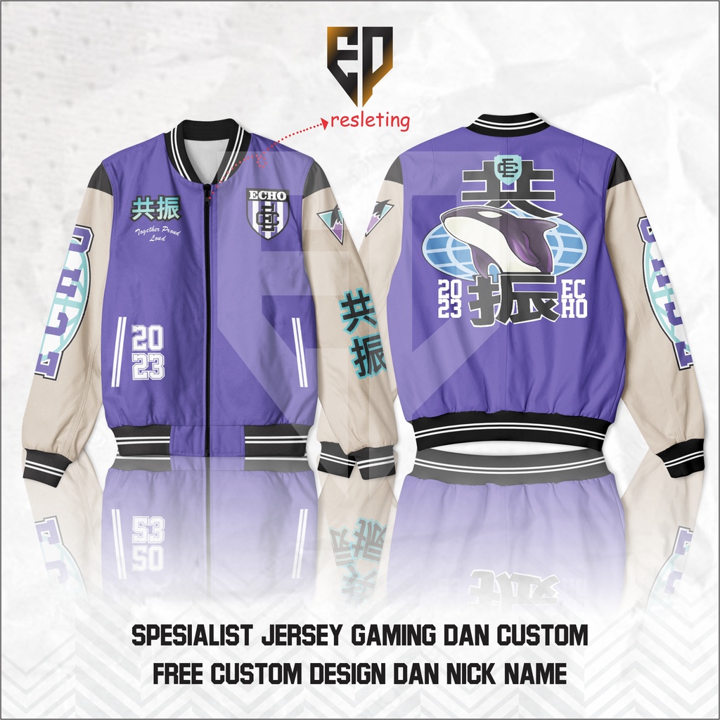 Jual JAKET VARSITY ECHO ESPORT M4 WORLD CHAMPIONSHIP TERBARU Shopee Indonesia