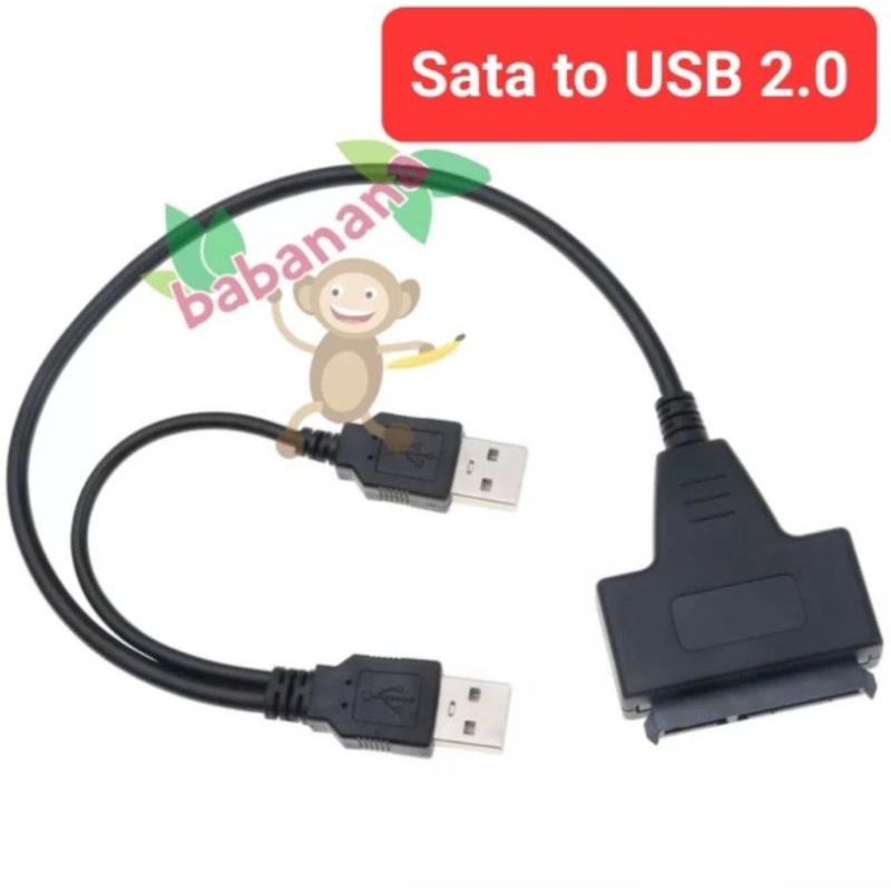 Jual Sata to usb 2.0 adapter kabel cable converter ssd hdd 2.5 inch ...
