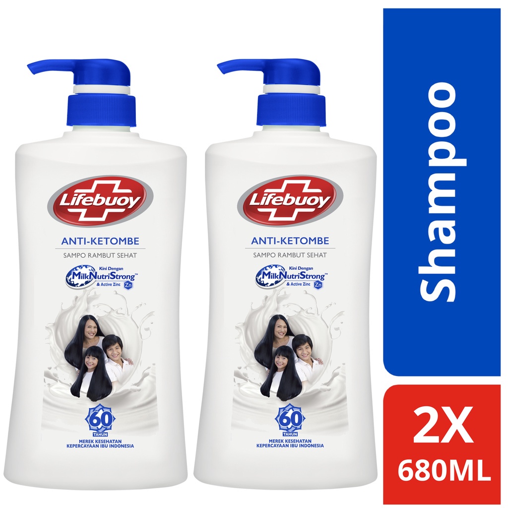 Jual Lifebuoy SHAMPO ANTI KETOMBE ANTI DANDRUFF dgn MilkNutriStrong