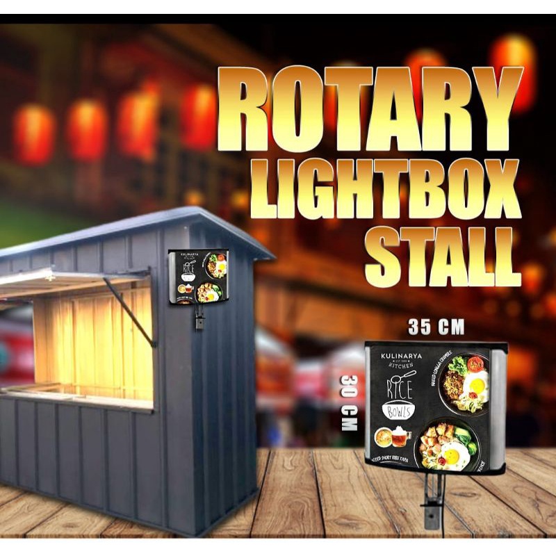 Jual Neon Box Rotary Led Light Box 35x30 | Shopee Indonesia