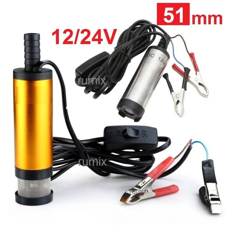 Pompa Di Olio Diesel DC 12V 51mm Pompe Sommergibili, Pompa A - Foto 7