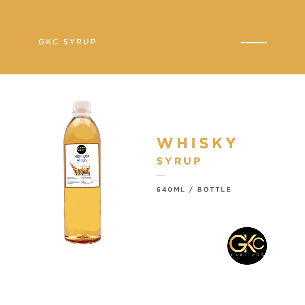 Jual Sirup Whisky / Whiskey Syrup Minuman GKC Heritage 640 ml (Import