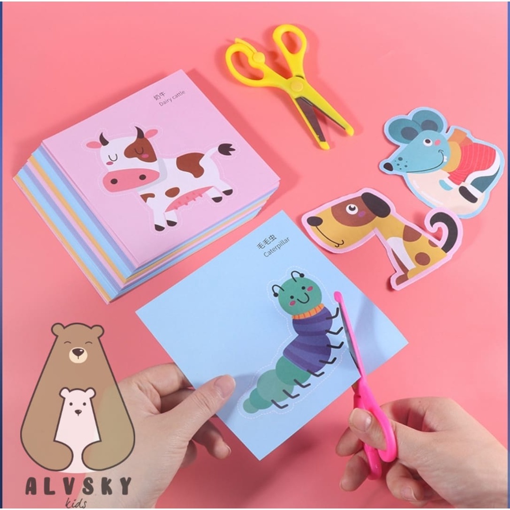Jual MAINAN PAPER CUTTING PAPER CUTTING ACTIVITY SET / MAINAN ...