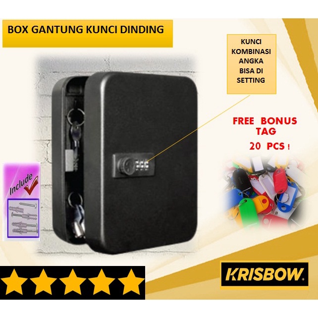 Jual Cod Krisbow Keybox Kotak Kunci Besi Dinding Key Box Cabinet Kotak