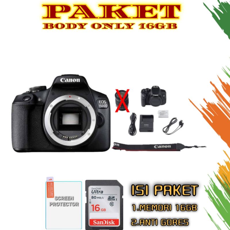 Jual (NEW) CANON EOS 1500D KIT LENSA 18-55MM