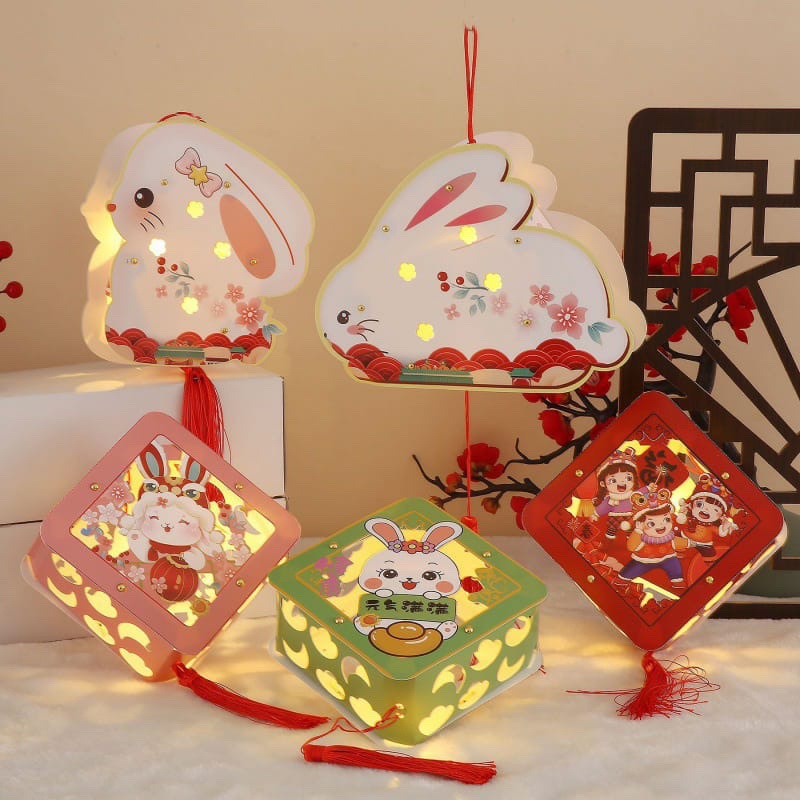 Jual Lampion Lampu LED DIY Hiasan Rumah Tahun Kelinci Rabbit 2023 ...