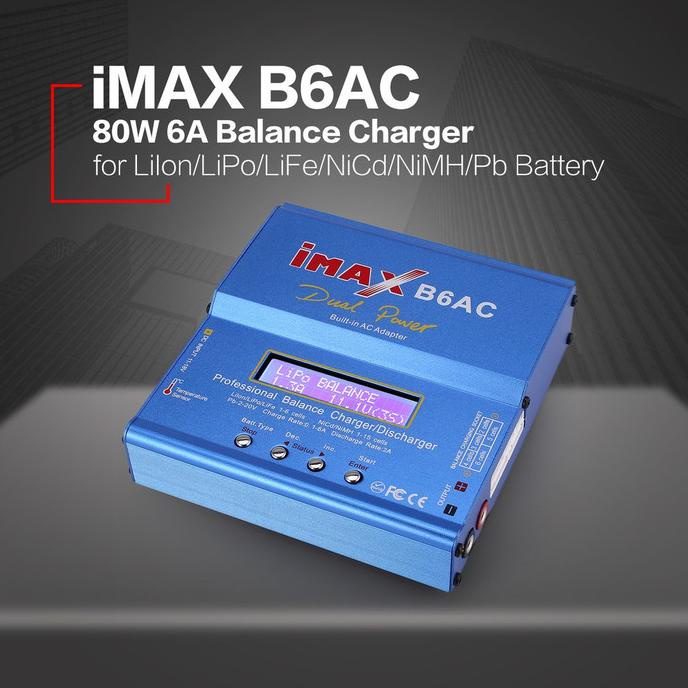 Jual IMAX B6AC B6AC 80W Fast Balance Charger / Discharger 16 Cells Shopee Indonesia