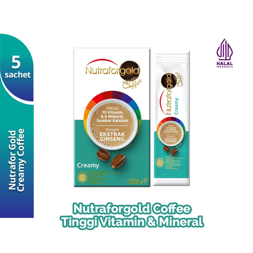 Jual Nutrafor Gold Coffee Tinggi Vitamin & Mineral | Shopee Indonesia