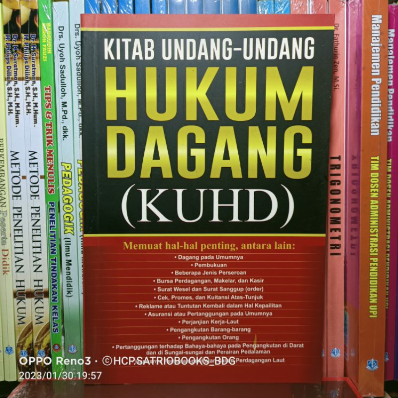 Jual KITAB UNDANG UNDANG HUKUM DAGANG ( KUHD ). PUSTAKA YUSTISIA ...