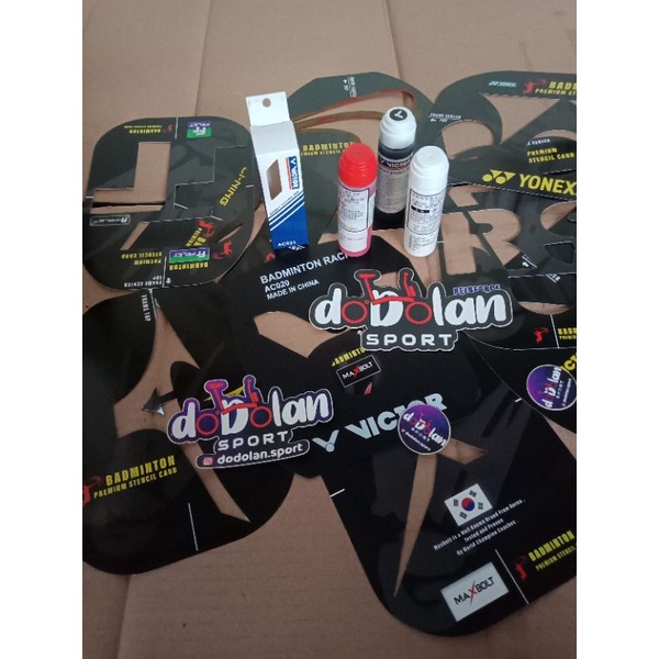 Jual JASA Stancil Logo Senar Raket Bulutangkis | Shopee Indonesia