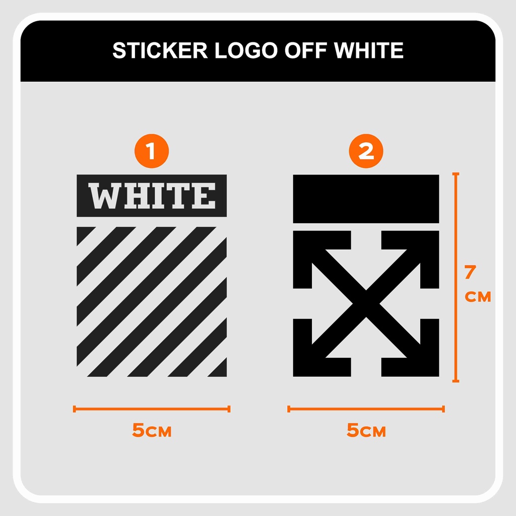 Jual CUTTING STICKER CUSTOM / CUTTING STICKER OFFWHITE DECAL OFFWHITE