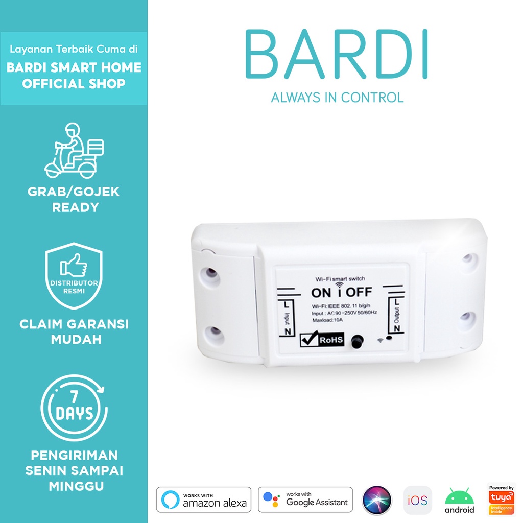 Jual BARDI Smart BREAKER ON OFF Switch Wireless IoT Home Automation ...