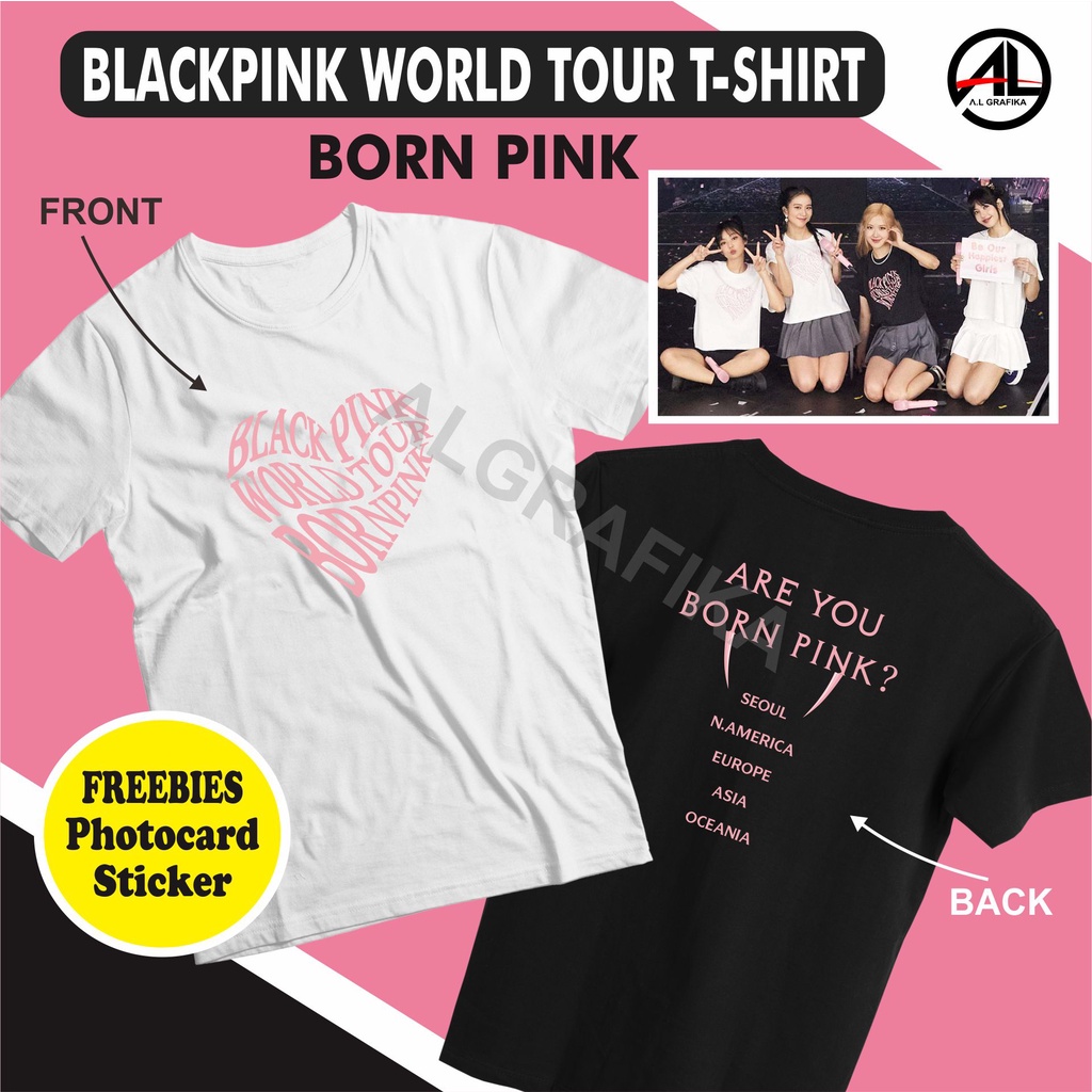 Hoodie] BLACKPINK Born Pink World Tour Unisex (Pria Wanita