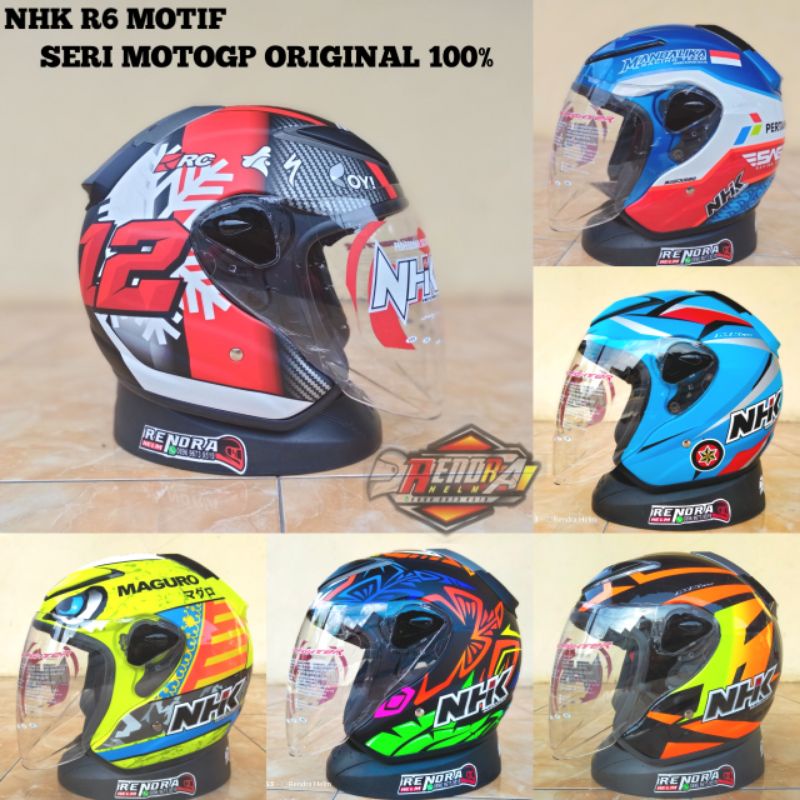 Jual HELM NHK R6 Motif Terbaru. 100% Original. Ogkir Termurah 2kg ...