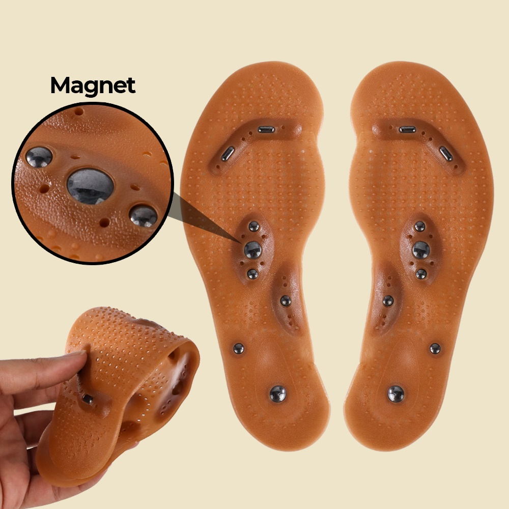 Jual Sol Sepatu Terapi Kesehatan Telapak Kaki Insole Magnetik Bionic ...