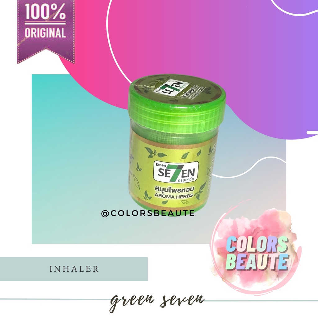 Jual GREEN SEVEN AROMA HERBS INHALER / AROMA HERBAL Shopee Indonesia