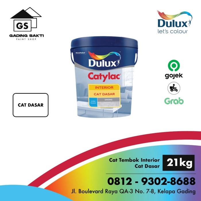 Jual Dulux Catylac Cat Dasar Interior Pail 21kg Shopee Indonesia 9376