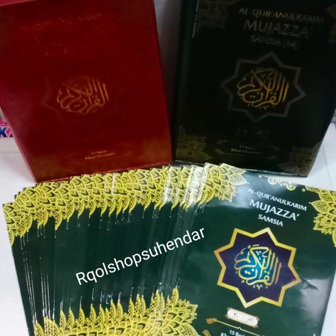 Jual Al Quran Per Juz Mujazza Utsmani A4 Besar Box Lengkap 30 Jus