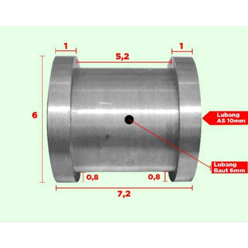 Jual Roda UNP 52 mm lobang as fariatif banyak pilihan | Shopee Indonesia