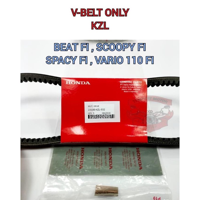 Jual VANBELT VBELT MOTOR HONDA KZL KUALITAS ASLI ORIGINAL PRESISI