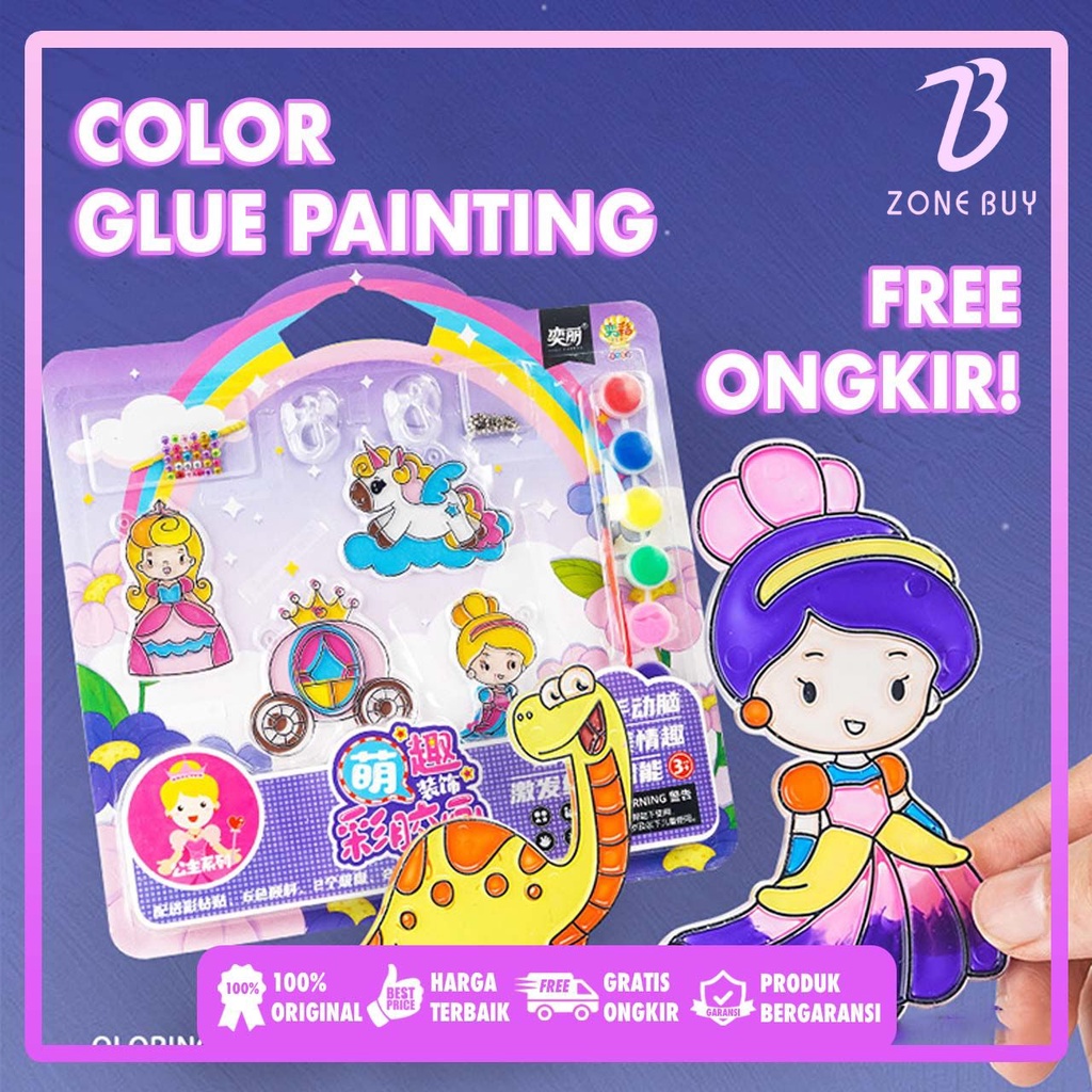 Jual DIY GANTUNGAN KUNCI mewarnai coloring set aktifitas anak keychain