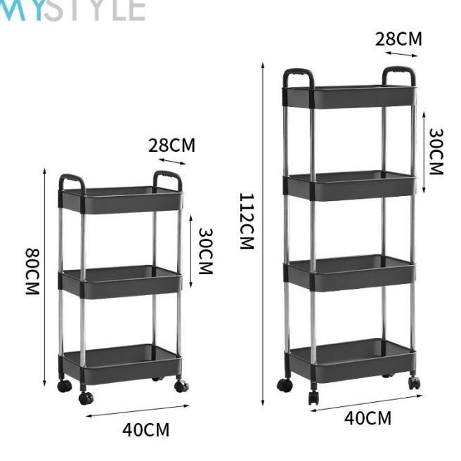 Jual Rak Dorong Roda Seri Msh Tingkat Susun Besi Troli Rak Serbaguna Sonyandrani Shopee