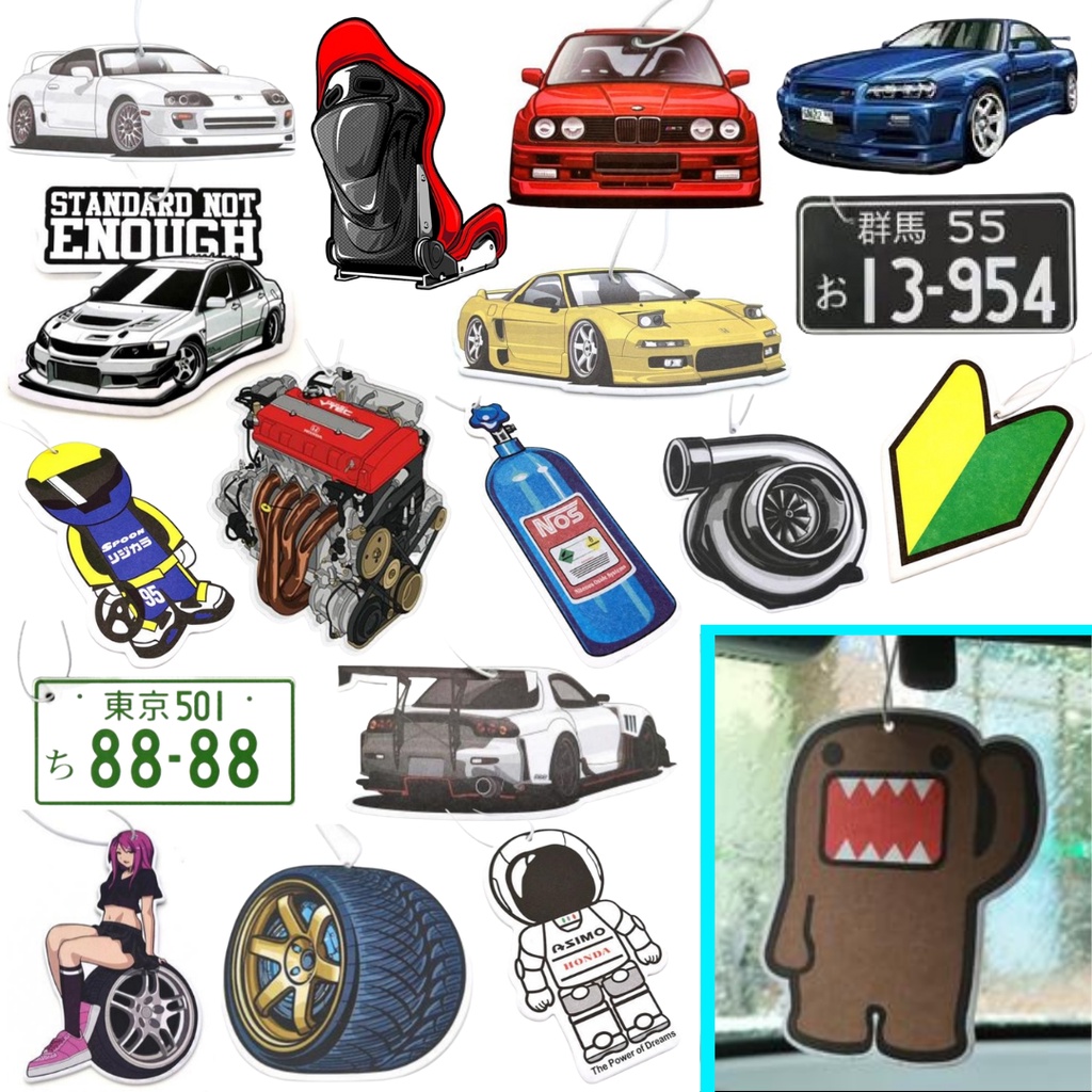 CAR AIR FRESHENER JDM PREMIUM - GANTUNGAN PEWANGI MOBIL VARIASI PARFUM