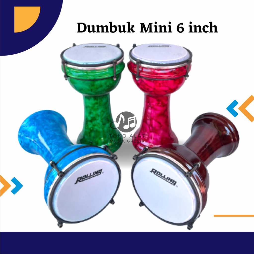 Jual Calti Dumbuk Pinggang Darbuka Anak Kecil Mika 6 inch Standar ...